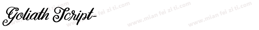 Goliath Script字体转换